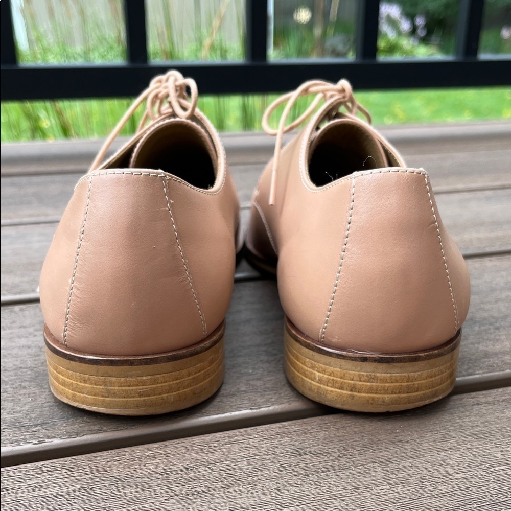 Everlane The Modern Oxford Blush Creme Leather Derby Shoes - Size 10.5 - Picture 12 of 16